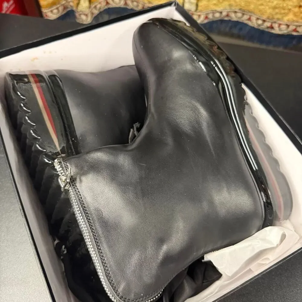 Source Unknown black leather